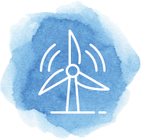 Wind power icon