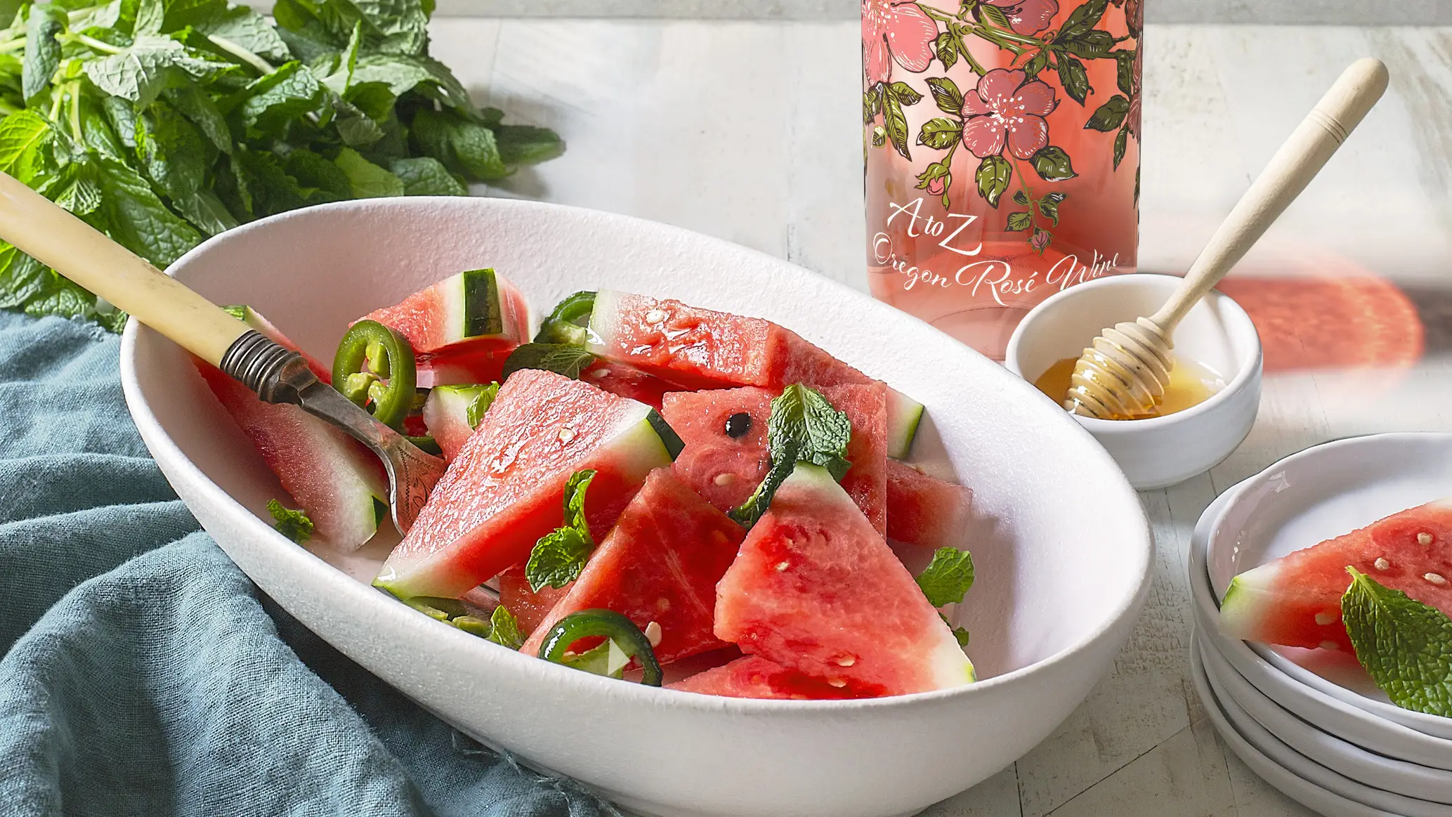 A to Z watermelon salad