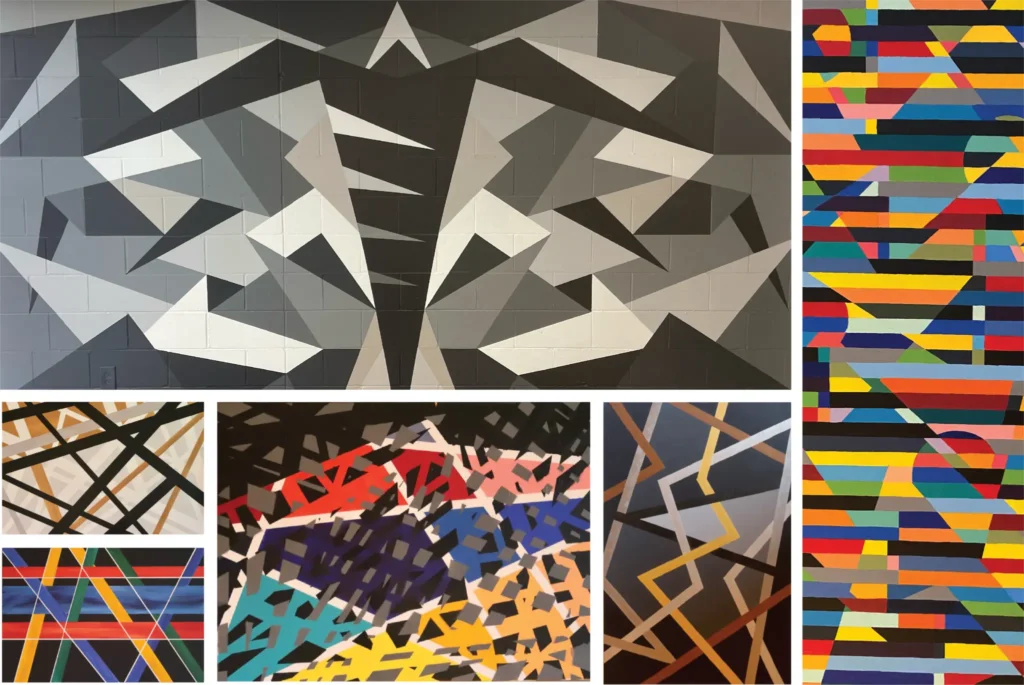 Hadley Hatcher paintings collage