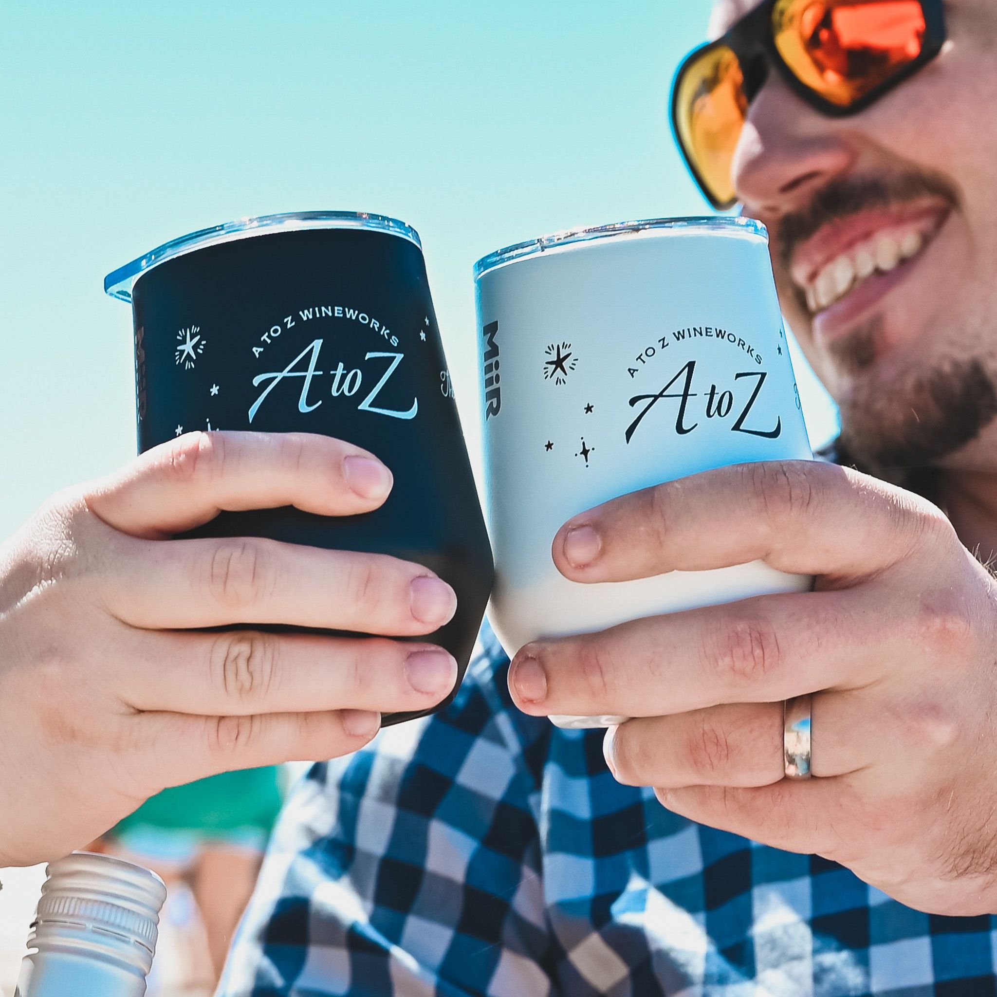 A to Z Wine Tumbler Black